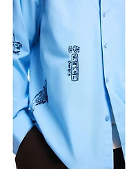 Desigual Men's Shirt with carp drawings