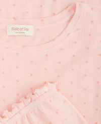 State of Day Women's Pointelle Top & Bloomer Shorts Pajamas, 2-Piece Set, Macy's Exclusive