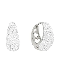 And Now This Crystal Hinged Hoop Earrings