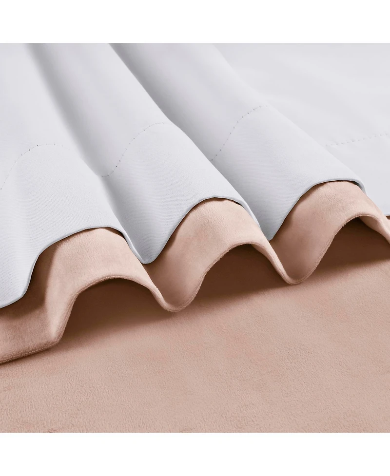 Half Price Drapes Rosey Dawn Signature Velvet Blackout Curtain