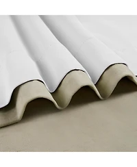 Half Price Drapes Cool Beige Signature Extra Wide Velvet Blackout Curtain