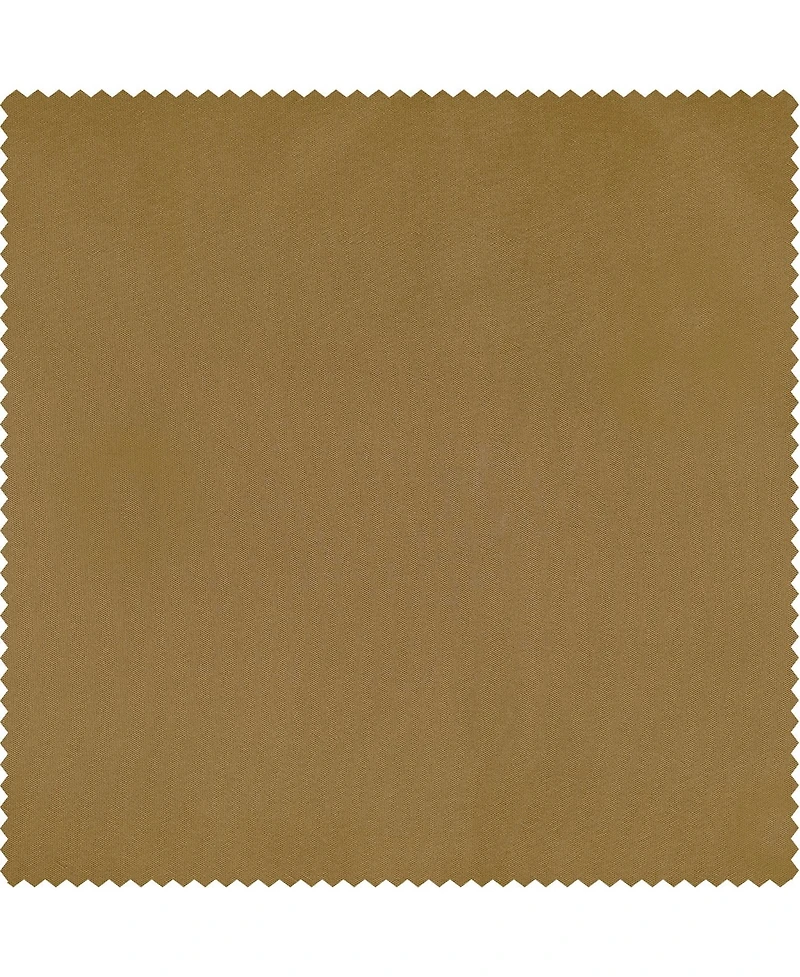 Half Price Drapes Golden Spice Faux Silk Taffeta Blackout Curtain