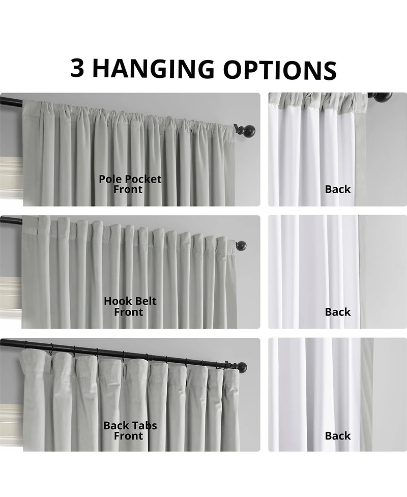 Exclusive Fabrics & Furnishings Signature Blackout Extra Wide Velvet Panel