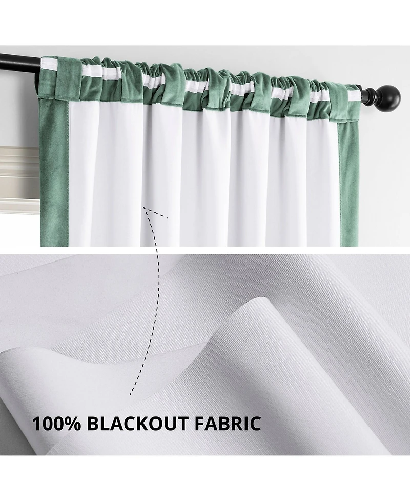 Half Price Drapes Signature Velvet Blackout Curtain