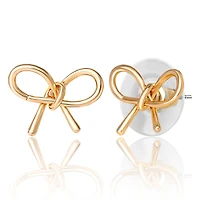Jessica Simpson Gold-Tone Bow, Butterfly & Pearl Stud & Hoop Earring Set, 12 Pairs