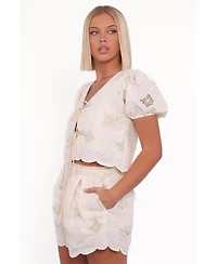 Petal and Pup Women's Khylani Short Set - Cream