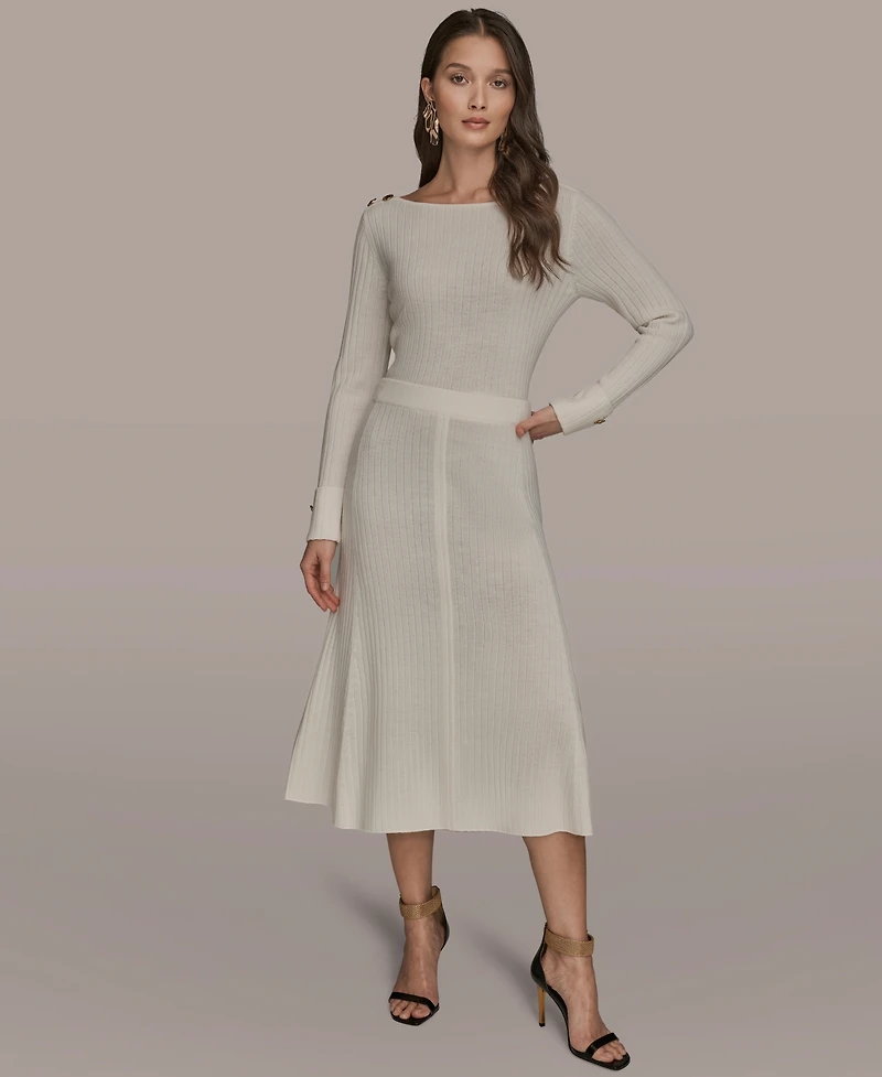 Donna Karan New York Women's Seaming Sweater Skirt