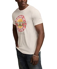 Lucky Brand Men's Guns N' Roses Circle Graphic Crewneck T-Shirt