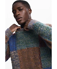 Desigual Men's Thick patchwork sweater
