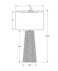 Monarch Specialties Lighting 29" Ceramic Table Lamp