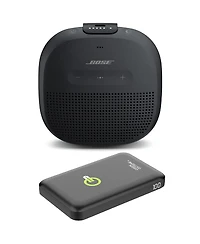 Bose SoundLink Micro Bluetooth Speaker, Black, Bundle with Power Bank Charger