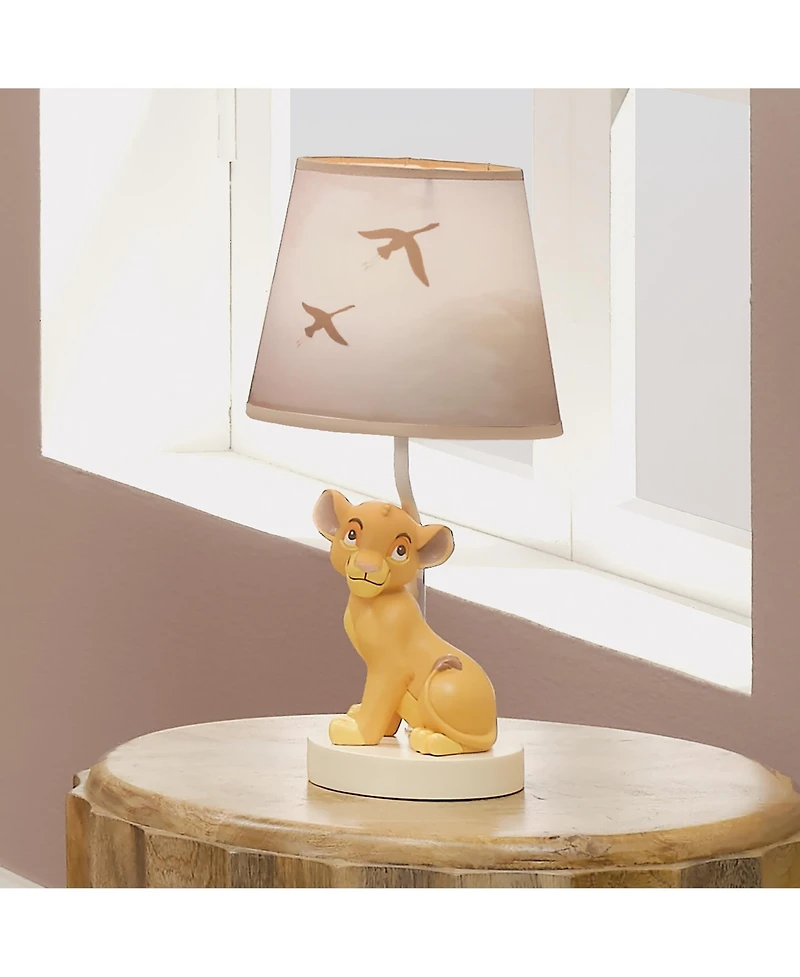 Lambs & Ivy Disney Baby Lion King Safari Custom Hand-Painted Lamp with Shade