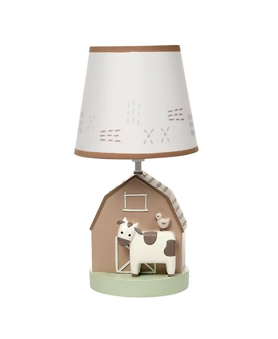 Bedtime Originals Farmyard Friends Decorative Tabletop Nursery Lamp with Shade