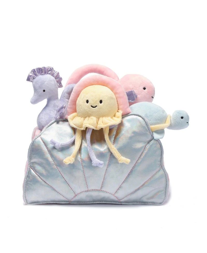 Lambs & Ivy Interactive Aquatic/Sea Shell Plush with Stuffed Animal Toys