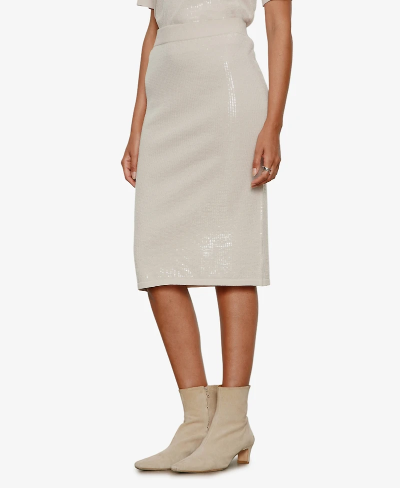 Sanctuary Women's Sparkle Sequin Pencil Skirt