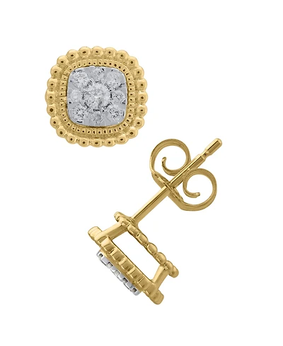 Macy's Diamond Earrings (1/5 ct. t.w.) in 10k Yellow Gold