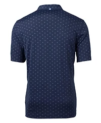 Cutter & Buck Virtue Eco Pique Tile Print Recycled Mens Tall Polo Shirt