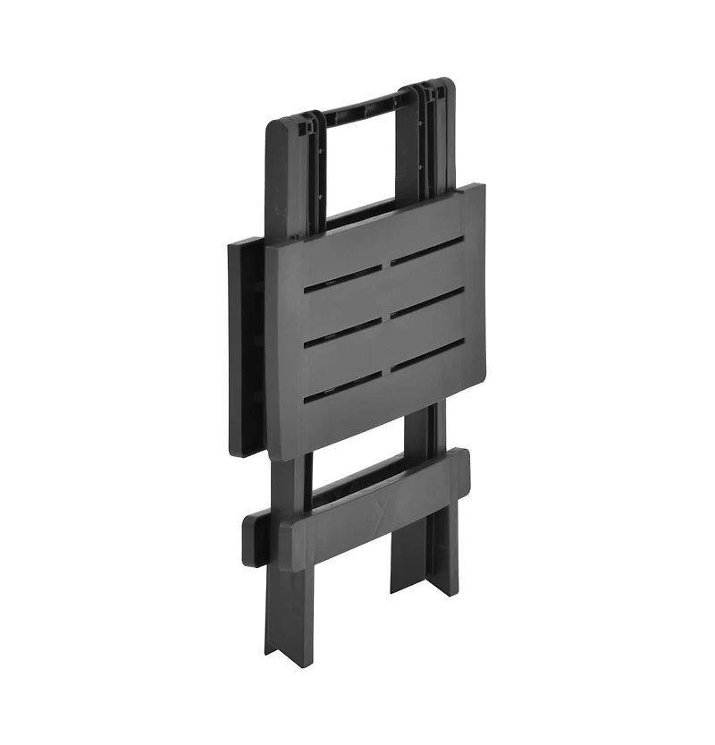 vidaXL Folding Patio Table Anthracite 17.7"x16.9"x19.7" Plastic