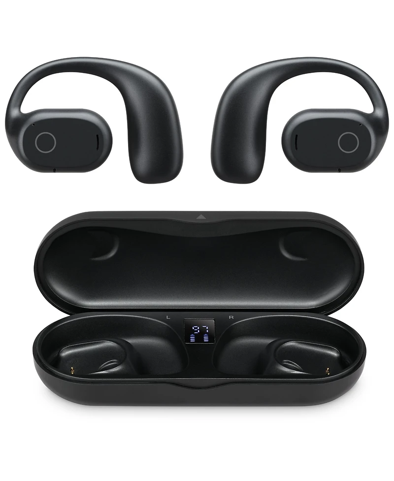 iLive 16mm Driver Clear Truly Wireless Open Ear Earbuds, White, IAEBTO34W