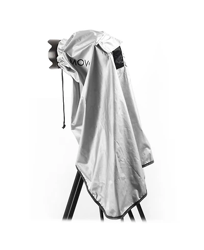 Movo CRC03 Extra-Long Waterproof Rain Coat for Dslr Camera, Lens & Tripod (Metallic Gray)