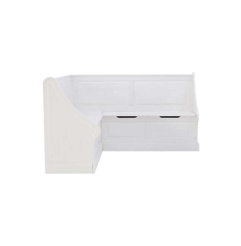 Linon Tobin Corner Breakfast Nook, White
