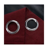 Rt Designers Collection Cabana Two Pack Premium Grommet Curtain Panel 54" x 84" Burgundy