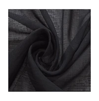 Rt Designers Collection Astro Textured Rod Pocket Curtain Panel 54" x 90" Black