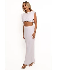 Petal and Pup Women's Kya Ribbed Knit Maxi Skirt