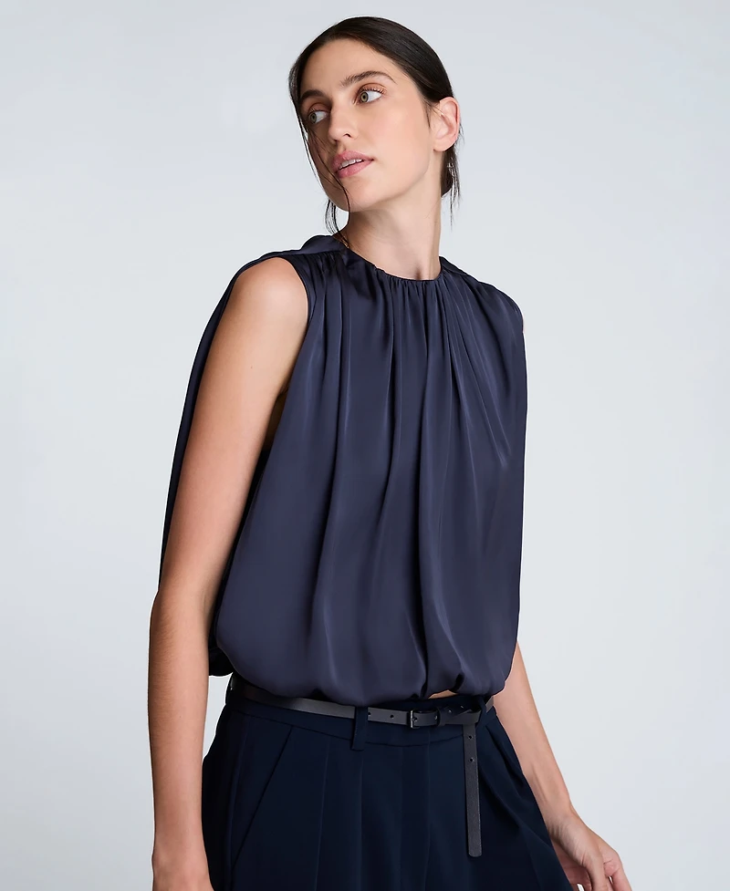 Kenneth Cole Women's Bubble Hem Sleeveless Top