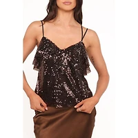 Petal and Pup Women's Zinnia Sequins Sleeveless Top