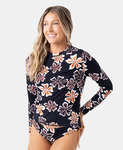 Roxy Women's Playa Hermosa Long-Sleeve Sea Skipping Rashguard