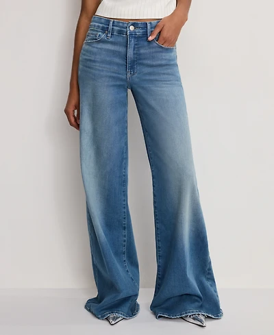 Good American Women's Wide-Leg High-Rise Jeans