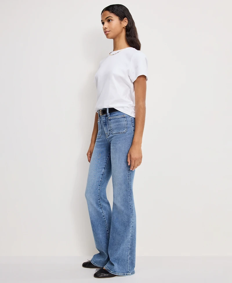 Good American Women's Slim Fit Flare Leg Jeans