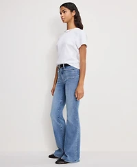 Good American Women's Slim Fit Flare Leg Jeans