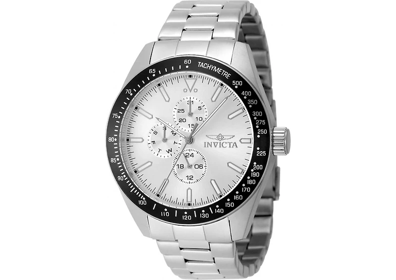 Invicta Men's 48858 Aviator Quartz VH67 Silver Dial Watch