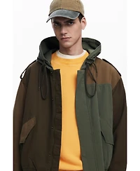 Desigual Men's Hooded jacket with patches