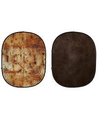 Savage 5x7' Collapsible Backdrop with 8' Aluminum Stand, Brown/Industrial Grunge