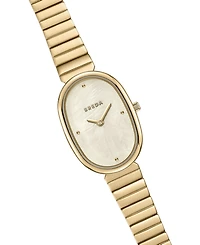 Breda Women's 'Jane' Gold Stainless Steel Bracelet Watch