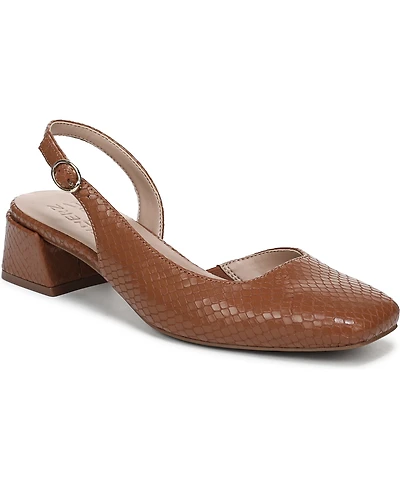 Naturalizer Women's Jayla Mid-Heel Square Toe Slingback Pumps