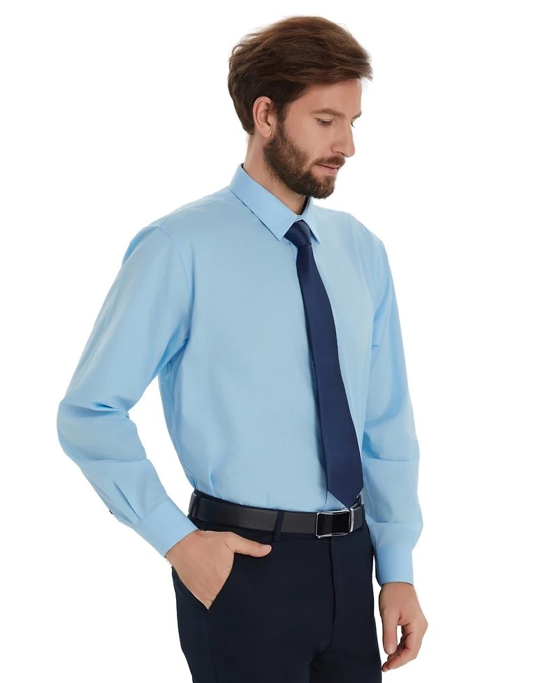 Alfani Men's Promo Solid Regular-Fit Spread Collar Dress Shirt, Macy's Exclusive