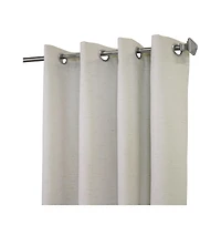 Thermaplus Ventura Blackout Grommet Curtain Panel Pair Frame Your Windows with Subtle Slub Textured Motif Each 78" x 84" Natural