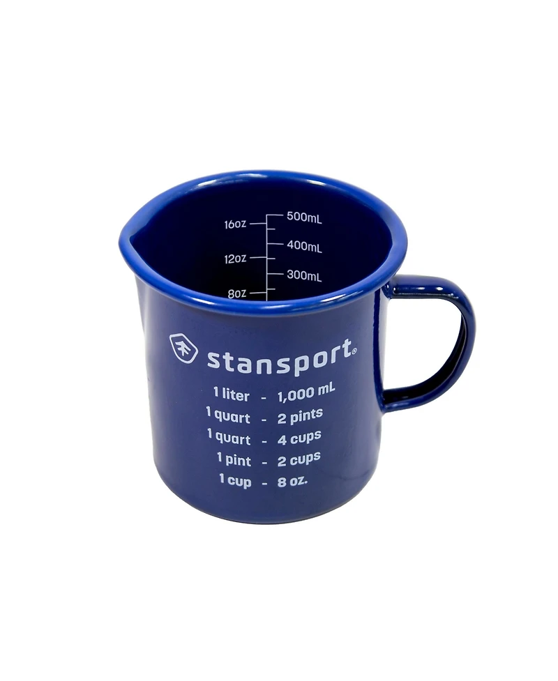 Stansport Enamel Measuring Cup with Spout