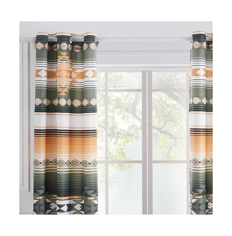 Greenland Home Fashions Zuma Window Panel Pair - 42x84", Cactus