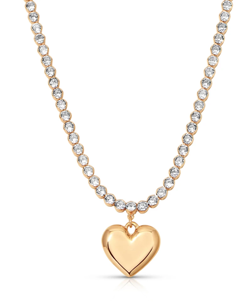 Ettika Luminous Love Tennis Necklace