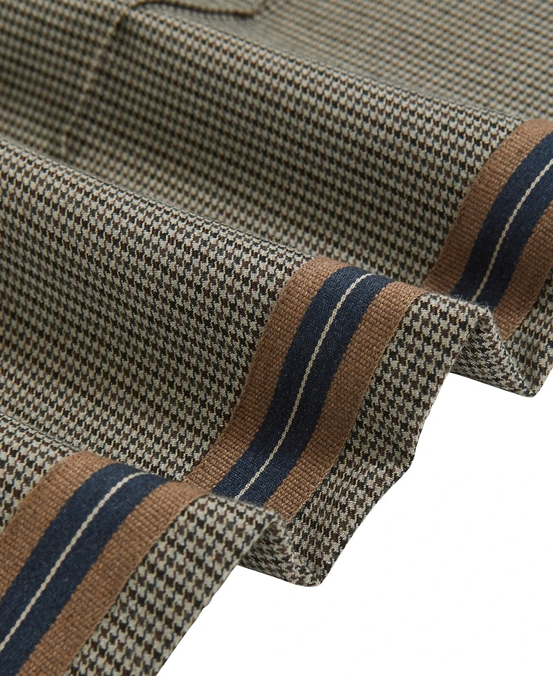 Reiss Women's Side-Stripe Wide-Leg Check Pants