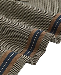 Reiss Women's Side-Stripe Wide-Leg Check Pants