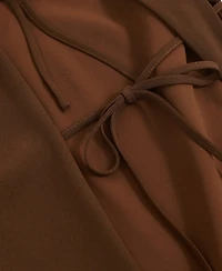 Reiss Women's Satin Draped Open-Back Dress