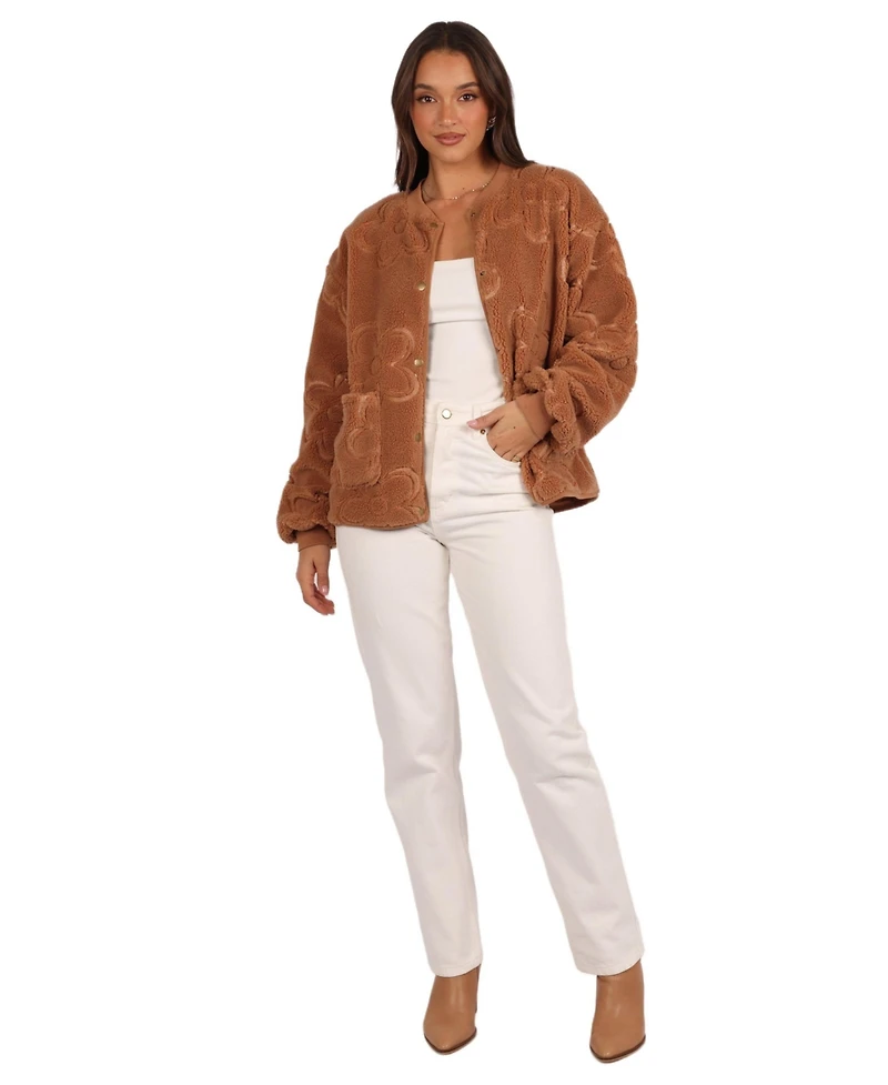 Petal and Pup Women's Lasky Flower Pattern Button Down Jacket