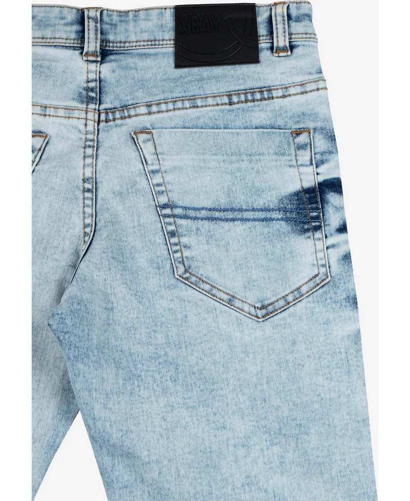 Big Boy's Light Washed Distressed Stretch Jeans - Child