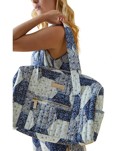 Lily and Lionel London Patchwork Print Overnight Bag
